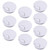 Zydiwo 10pcs 2-3/8 Inch (60mm) Desk Cable Grommet Cable Hole Cover Computer Table Cord Wires Organizer Cord Desk Wire Grommet (White)