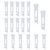 ZZLZX 18PCS Vertical Window Blind Vertical Blind Repairing Blinds Carrier Stem Vertical Blinds Curtain Accessories Vertical Blind Stem Replacement White Stems