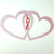 1 Pc Photo Booth Party Props No Sticks Attached Valentines Day Heart Frame Cute Mini Frame