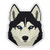 Husky Dog - 3" Vinyl Sticker - for Car Laptop Water Bottle Phone - Waterproof Decal