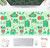 Kawaii Cartoon Frog Desk Pad Green Anime Desk Mat Cute Large Gaming Mouse Pad, Full Desktop Mousepad Keyboard Mouse Mat for Laptop Computer Desk Accessories Mats for Women Girl Gamer 31.5"x15.75"
