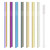 ESSBES Reusable Metal Boba Smoothies Drinking Straws 0.5'' Extra Wide for Bubble Tea Milkshakes Jumbo Drinks 7 PCS