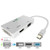 Mini Displayport to HDMI DVI VGA Cable, CableDeconn 3 in 1 Mini DP (Thunderbolt Port Compatible) to Hdmi DVI VGA TV AV HDTV Adapter Converter for Apple Mac Book