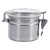 BORDSTRACT Stainless Steel Airtight Canisters, Kitchen Storage Containers, Airtight Canister Storage Container for Tea Coffee Sugar, Canister Food Storage Jar with Clear Lid and Locking Clamp(S)