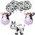 7 Pcs Farm Cow Balloon Cow Birthday Party Supplies 4D Standing Cow Balloon Cow Aluminum Film Balloons for Farm Animal Theme Birthday Party Decoration