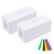 Cable Management Box 2 Pack Cord Organizer for Desk, Floor Cord Cover, Cable Box Organizer, Cord Management and Cord Hider for Home and Office, Box to Hide Cables, Cord Organizer Box, 2 Pieces White