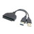 TechIntheBox USB 3.0 to Sata 22pin Data Power Cable Adapter for 2.5" Inch HDD Hard Disk Driver-Black