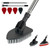 Shower Bathtub Tub & Tile Scrubber Cleaning Brush with Long Handle 46'' - 2 in 1 Scrub Brush Extendable Floor Brush with 3 Sponge & 1 Stiff Bristles Brush for Bathroom Toilet Kitchen Wall