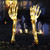 Halloween Decorations Outdoor, 2 Pack Lighted Skeleton Arm Stakes with 40 LEDs Battery Operated Skeleton Hands Stake with Timer Waterproof Light Up Halloween Skeleton Decoration for Lawn Garden Decor
