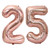 40 Inch Large Number 25 Balloon Foil Balloons Jumbo Foil Helium Balloons for Wedding Birthday Party Festival Decoration Supplies, Rose Gold 25