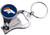 NFL Denver Broncos Multi-Function Keychain, Includes: Nail Clipper, Nail File and Bottle Opener