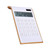 Podokas Rose Gold Calculator, 10 Digits Dual Power Basic Office Calculator, Desktop Office Supplies and Accessories with Large LCD Display (White)