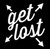 Wanderlust Get Lost Decal Vinyl Sticker|Cars Trucks Vans Walls Laptop| White |5.5 x 5 in|LLI307