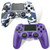 eeidc 2 Pack Wireless Controller for PS4, Remote Control for Playstation 4/Slim/Pro with Double Shock/Audio/Six-axis Motion Sensor(Purple and Blue Camo)