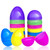 HADCKJA Fillable Easter Eggs Bulk Colorful Bright Easter Eggs Perfect for Easter Egg Hunt, Suprise Egg, Easter Hunt Easter Decorations Party Sets-6 Pack