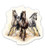 GT Graphics Express Wild Horses Running - 3" Vinyl Sticker - for Car Laptop I-Pad Phone Helmet Hard Hat - Waterproof Decal