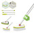 2 in 1 Cleaning Brush Tub and Tile Scrubber Brush Sponge with 46'' Extendable Long Lightweight Handle Detachable Stiff Bristles Scrub Brush for Cleaning Bathtub Shower Bathroom
