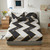 jejeloiu Marble Bed Sheet Set Black White Geometric Fitted Set Grey Texture Bedding Twin Size 2 Piece Sheet Set 1 Pillowcase,Soft