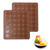 Akingshop Silicone Macaron Baking Mats, 2 Non-Stick Silicone Baking Mats, Food Safe Baking Mat, Great For Macaron, Cookies, Bread, Pastry, Dessert (2Pcs 30Capavity)