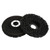 2Pcs Poly Strip Wheel Disc Paint Rust Removal Tool Clean Quality Angle Grinder Discs Black 115mm 60#