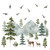 Mountain Wall Decals Large Pine Tree Wall Decals Peel and Stick Forest Tree Woodland Deer Birds Animal Wall Decals Mountain Tree Wall Stickers for Kids Room Nursery Decor Mountain Wall Decals Large Pine Tree Wall Decals Peel and Stick Forest Tree Woodland Deer Birds Animal Wall Decals Mountain Tree Wall Stickers for Kids Room Nursery Decor