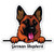 German Shepherd Dog Sticker - 3" Laptop Sticker - Waterproof Vinyl for Car, Phone, Water Bottle - German Shepherd Decal