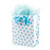 Hallmark Extra Large Gift Bag with Tissue Paper (Blue Polka Dots and Bow)