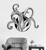 Vinyl Wall Decal Tentacles Octopus Kraken Nautical Marine Decor Sea Stickers (ig3228) (S 11 in X 12.7 in, Black)