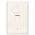 Legrand - On-Q WP3301LA Single Gang Oversized Wall Plate, 1Port, Light Almond