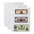 Dunwell Binder Currency Sleeves for Collectors - (25 Pack), Acid-Free 3-Pocket Clear Plastic Currency Pages for Three Ring Binder, Refill Currency Binder Pages for Bills, Banknotes or Coupons