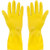 SteadMax 3 Pack Yellow Cleaning Dish Gloves, Professional Natural Rubber Latex Dishwashing Gloves, Reusable Kitchen Dishwasher Gloves Extra Large Size (3 Pairs)