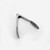2 Pc 7" Stainless Steel Silicone Mini Tongs, Grey