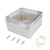 Fielect Clear Junction Box ABS Plastic Project Box Dustproof Waterproof IP67 Electrical Box Universal Project Enclosure Box with PC Transparent Cover 6.30" x 6.30" x 3.54"