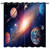 ANHOPE Planet Curtains Grommet Blackout Room Darkening Curtains with Galaxy Earth Mars Mercury Jupiter Print Pattern Space Theme Window Drapes for Kids Boys Bedroom Living Room 2 Panels 42 x 63 Inch