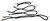 ToolUSA Toolusa 4 Piece Premium Bungee Cord Assortment: KIT-TA8524B