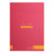 Rhodia A4 Color Head Stapled Pad No18, Lined - Raspberry