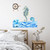 Vinyl Wall Quotes Stickers Ocean Beach Nautical Theme Underwater Sea Horse Cute Wall Decals Home Wall Decor Watercolor Marine' Life Tropical Wall Decals Stickers for Living Room Party Dorm Mirrors 28"
