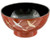Japanese Traditional Style Crane Design Miso Soup Bowl High Gloss Lacquer Bowl Black and Red Finish Made in Japan (4.5" x 2.25" Red)