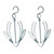 Holibanna 2Pcs Shoes Drying Hanger Plastic Cloth Hanging Dryer Rack Hook for Shoes Home Using (Sky-Blue)