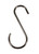Rayher Metal S-Hooks, Silver, 2,6x6,1cm, tab-Bag 4pcs