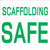 INDIGOS UG - Sticker - Safety - Warning - Scaffolding Safe Sign 609,6mmx 609,6mm - Decal for Office - Company - School - Hotel