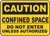INDIGOS UG - Sticker - Safety - Warning - 5-Set - Do Not Enter Unless Authorized Sign 355mmx 254mm - Decal for Office - Company - School - Hotel