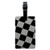 Graphics & More Checkered Racing Flag Leather Luggage Id Tag Suitcase Carry-on, Black