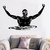 FGJFGGFR Vinyl Wall Sticker Home Decor Swimmer Swimming Pool Sports Vinyl Mural Art Wall Sticker Removable,Black,80X123CM