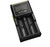 Nitecore D2 EU Battery Two Bays Charger with LCD Display,Black,Li-ion (26650, 22650, 18650, 17670, 18490, 17500, 18350, 16340(RCR123), 14500, 10440). Ni-MH and Ni-Cd (AA, AAA, AAAA, C) rechargeable batteries