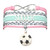 HCChanshi Soccer Bracelet Jewelry - Infinity Soccer Charm Bracelet Soccer Gifts For Women, Girls, Men, Boys, Soccer lovers, Soccer Team Soccer Themed Gifts (Pink,Silver and Mint Green)