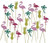 24 Pcs Pineapple/Flamingo/Palm Cupcake Topper Cake Picks for Luau Tropical Hawaiian Pool Party Birthday Wedding Party Decors by Topfun
