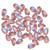 Jablonex Teardrop Light Amethyst Ghost Czech Glass Beads (50 Pack), 9mm