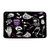 GCTNBJL Halloween Spooky Bath Mat Alchemy Witchy Skull Skeleton Cat Pumpkin Palmistry Gothic Boho Ouija Board Black Purple Bathroom Kitchen Memory Foam Rug,17.8x29.5 Inch