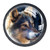 Wolf Head Painting Crystal Glass Cupboard Knobs Drawer Knob Pull Handle Cabinet Handle Knobs